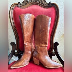 Anthropologie Matisse Honey Brown Leather Bruna Women’s Boots - US Size 7